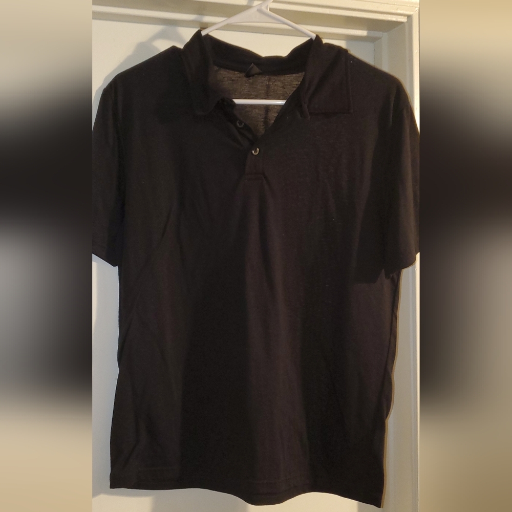 SHEIN Black Polo Shirt